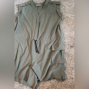 Athleta Olive Green Utility Jumpsuit